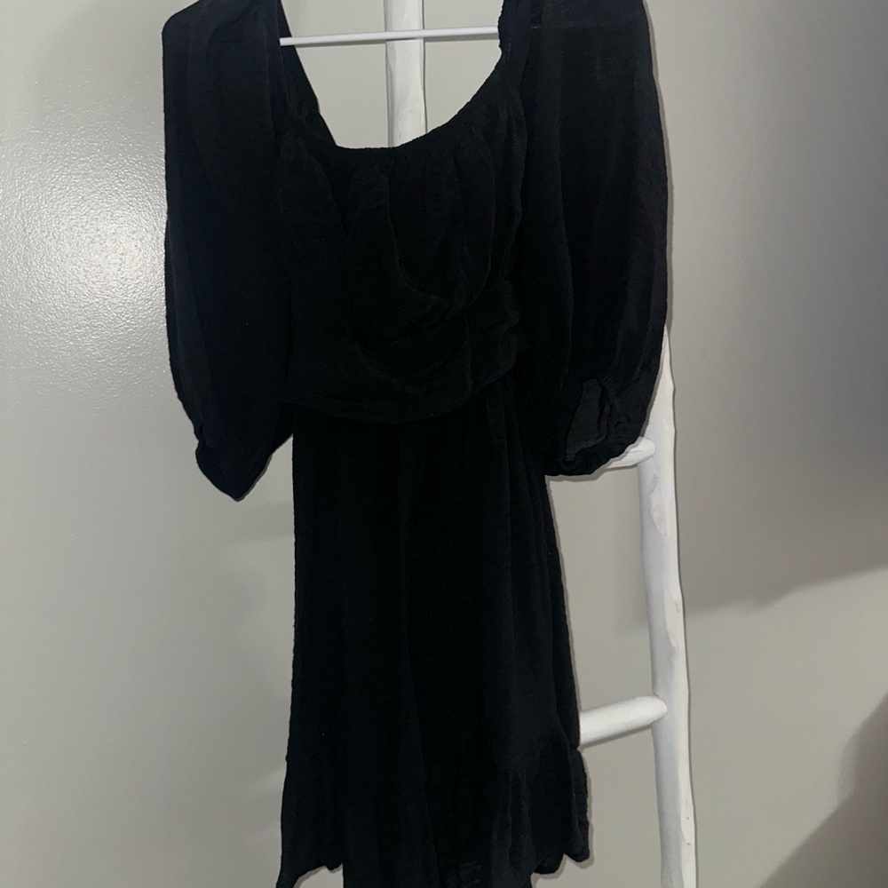 Black Women's Dress tie back